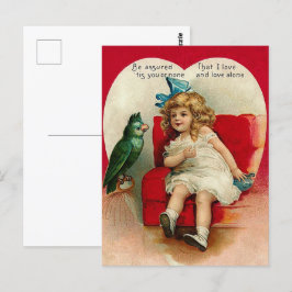 söt vintage Valentine kärlek Vykort