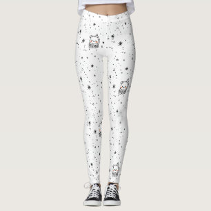 Söt vinter isbjörn snöflinga leggings