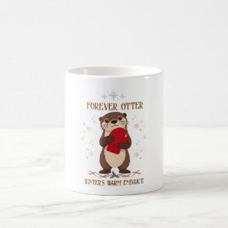 Söt vinter utter kaffemugg