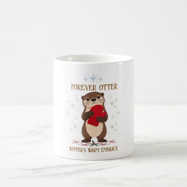 Söt vinter utter kaffemugg (Center)