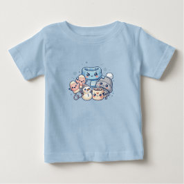Söt vinter-vänners t-shirt för barn