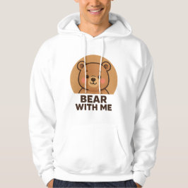 Söt vinterbjörn med halsduk hoodie
