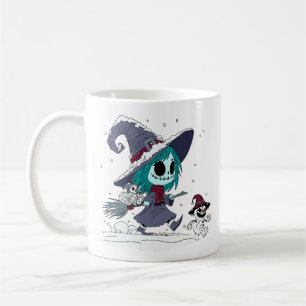 Söt vinterhäxa kaffemugg