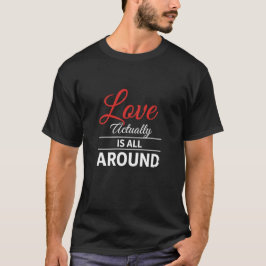 Söt vinterkärlek Säg festlig romantik T Shirt