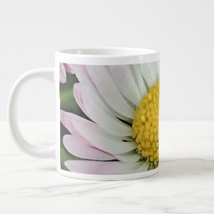 Söt vit daisy jumbo mugg