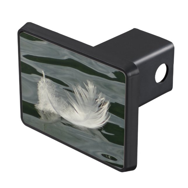 Söt vit fjäder dragkroksskydd (Topp Höger)