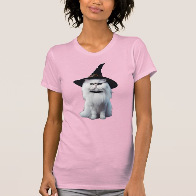Söt vit persisk häxa t-shirt (Framsida)