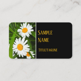 söt vita daisy blommor Naturfotografi Visitkort