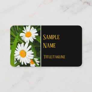 söt vita daisy blommor Naturfotografi Visitkort