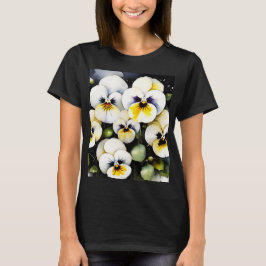 Söt, vita rutor, vattenfärgmålarfärgning t shirt