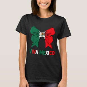 Söt viva mexico småbarnsflickor mexikansk flagga t shirt