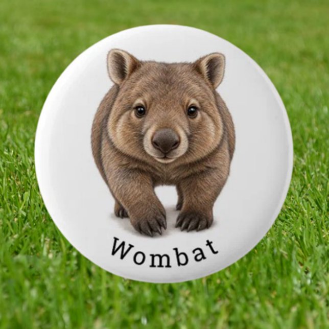  Söt Vombat Knapp (Imagine walking into a room where everyone’s wearing an irresistibly cute wombat button)