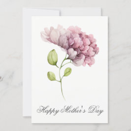 Söt Watercolor Blommigt Mors dag Card Kort