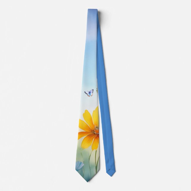 Söt Watercolor Butterfly Garden Slips (Framsida)