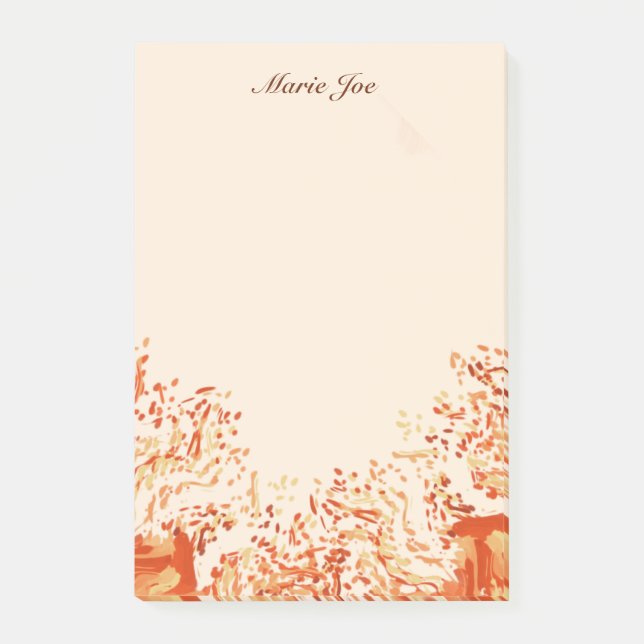 Söt Watercolor Confetti Splatter Boarder Post-it Block (Framsida)