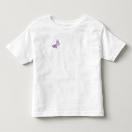 Söt Watercolor Light Lila Butterflies T-shirt