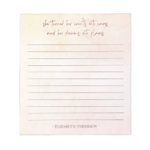 Söt Watercolor Motivering Quote Namn Anteckningsbl