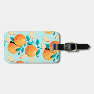 Söt Watercolor Orange Citrus Bagagebricka