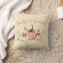 Söt Watercolor Pumpkins Autumn Kudde