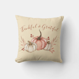 Söt Watercolor Pumpkins Autumn Kudde