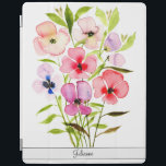 Söt Watercolor Wildblommor med Namn iPad Skydd<br><div class="desc">Det vackra ipad cover har en handmålad bukett av vildblommor med vattenfärg. Färgnyheterna är rött,  rosa,  lila,  blått,  grönt,  persika och en mängd andra nyanser. Den söt femininin utformningen är perfekt för vilken kvinna som helst,  och hennes namn är över grund i elegant med skript.</div>