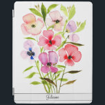 Söt Watercolor Wildblommor med Namn iPad Skydd<br><div class="desc">Det vackra ipad cover har en handmålad bukett av vildblommor med vattenfärg. Färgnyheterna är rött,  rosa,  lila,  blått,  grönt,  persika och en mängd andra nyanser. Den söt femininin utformningen är perfekt för vilken kvinna som helst,  och hennes namn är över grund i elegant med skript.</div>
