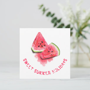 Söt Watermelon-Anpassningsbar för sommarkort