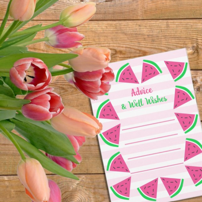 Söt Watermelon Baby Shower Rådkort (Skapare uppladdad)