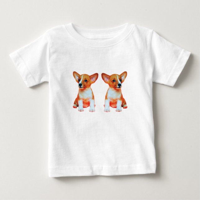 Söt Welsh Corgi Hund Älskare Småbarn Tröja (Framsida)
