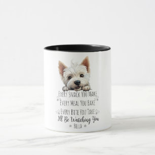 Söt Westie Hund Rolig Anpassad Mugg
