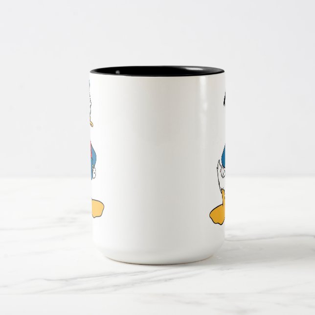 SÖT WHIMISIK FOLK KONST ANKA  Två-Tonad MUGG (Center)