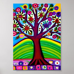 Söt Whimsical Artwork AI Generated Art Poster