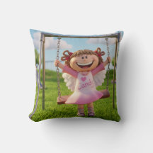 Söt Whimsical Kudd | Konstnärlig Dekorativ Cushio
