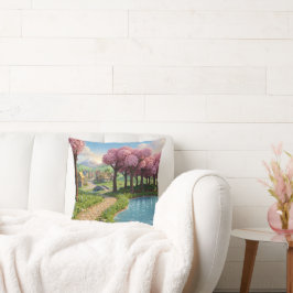 Söt Whimsical Kudd | Konstnärlig Dekorativ Cushio Kudde