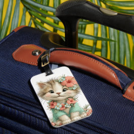 SÖT WHIMSICAL SOMMAR TEMATISERAD KATTUNGESKATT BAGAGEBRICKA