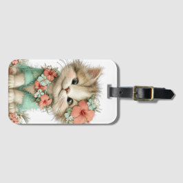 SÖT WHIMSICAL SOMMAR TEMATISERAD KATTUNGESKATT BAGAGEBRICKA