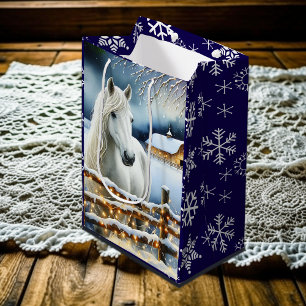 Söt White Horse Festive Farm jul