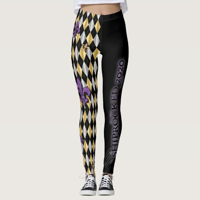 Söt Wicked Dam Harlequin - ShipRocked 2020 Leggings (Framsida)