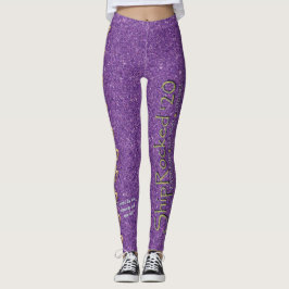 Söt Wicked Dam Lila Glitter SR20 Leggings
