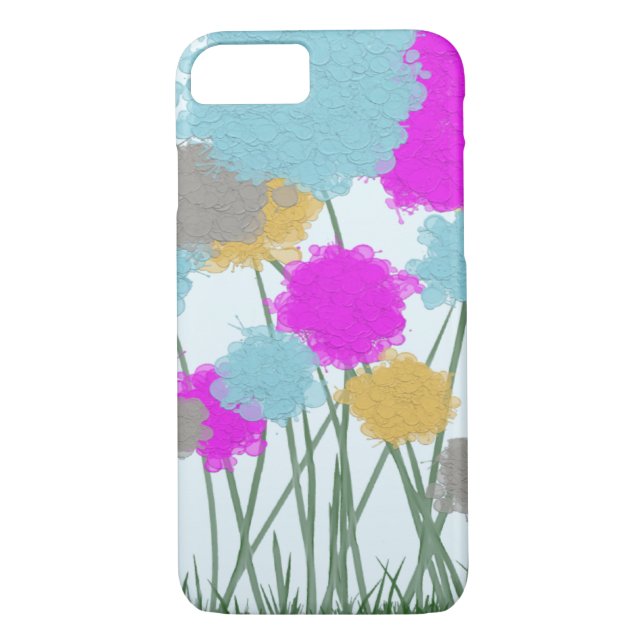 Söt Wildblommor Case-Mate iPhone Skal (Baksida)