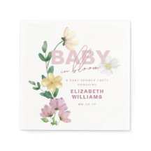 Söt Wildblommor i Bloom Baby Shower