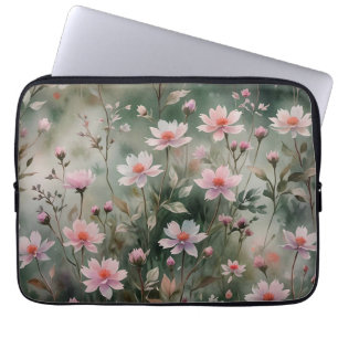 Söt Wildblommor Laptop Fodral