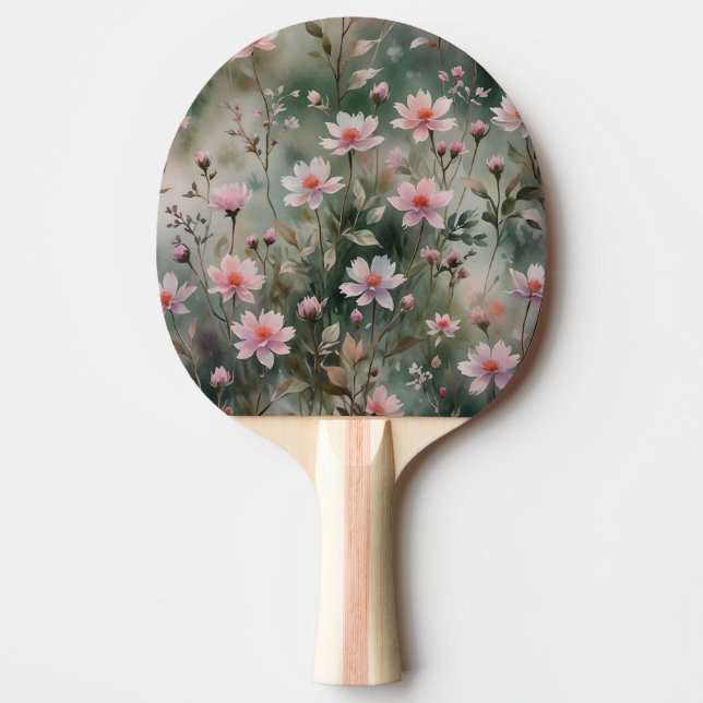 Söt Wildblommor Pingisracket (Framsidan)