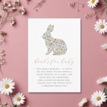 Söt Wildblomskorabbit Bokar för Baby