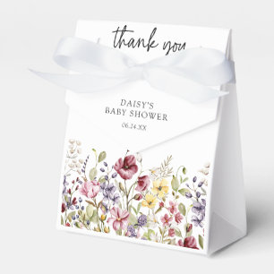 Söt Wildblomsterbabyskor Presentaskar