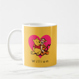 Söt Winnie the Pooh & Tigger Kaffemugg