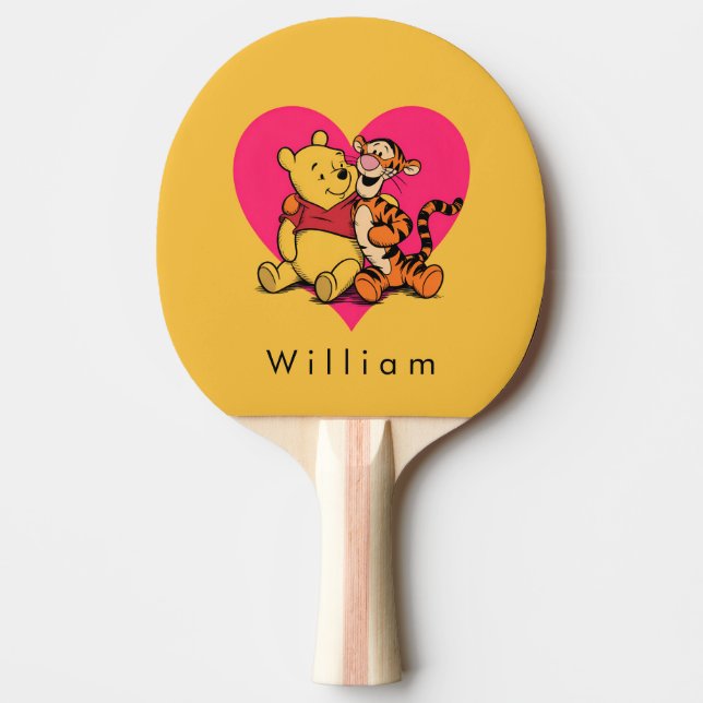 Söt Winnie the Pooh & Tigger Pingisracket (Framsidan)