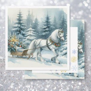 Söt Winter Horse och en julhelg