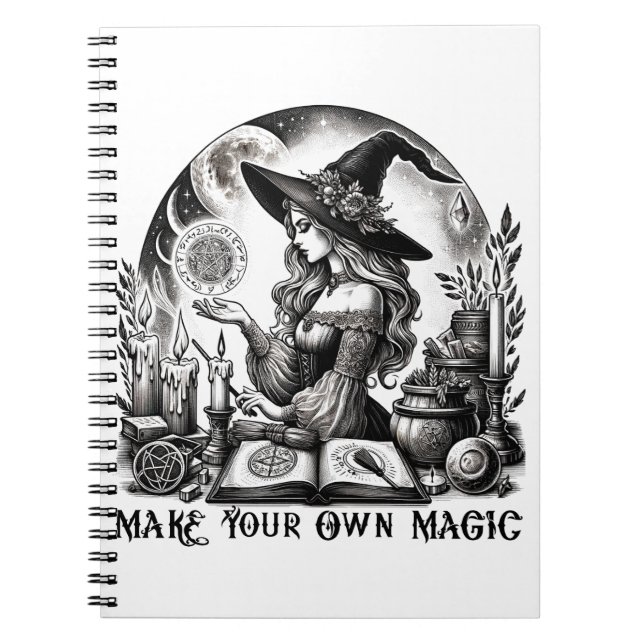 Söt Witch Apothecary make your own Magic Anteckningsbok (Framsidan)