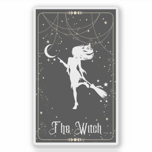 Söt Witch Tarot Klistermärken (Framsida)